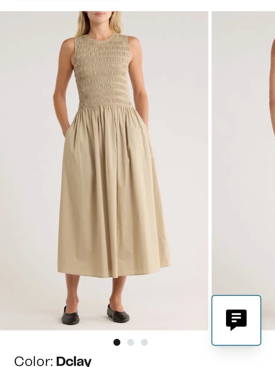 rag & bone Dresses & Skirts - rag & bone Lane Sleeveless Smocked Maxi Dress in Khaki New No Tag Size XL
